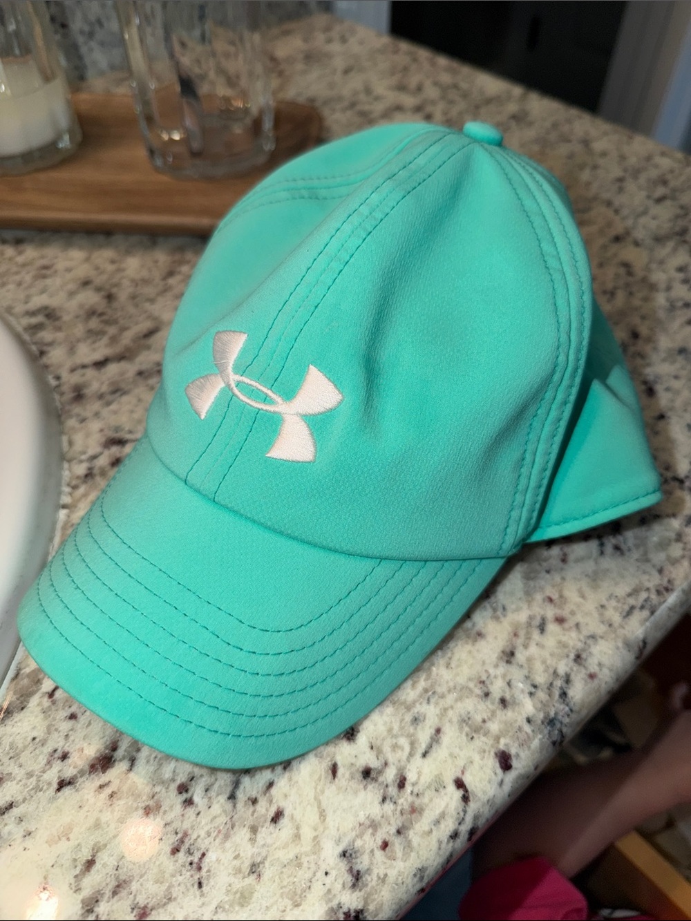 Under Armour Aqua Baseball Cap with White Logo